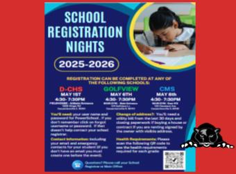 School Registration Nights/Noches de Inscripción Escolar
